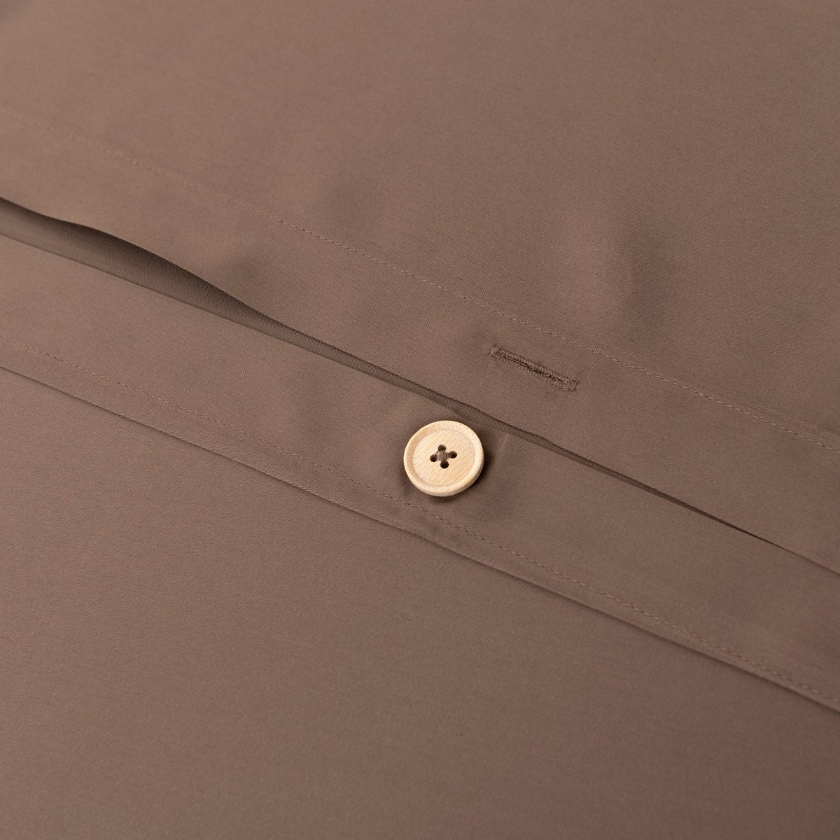 1-Person Bamboo Bedding Set Coffee Brown 400TC