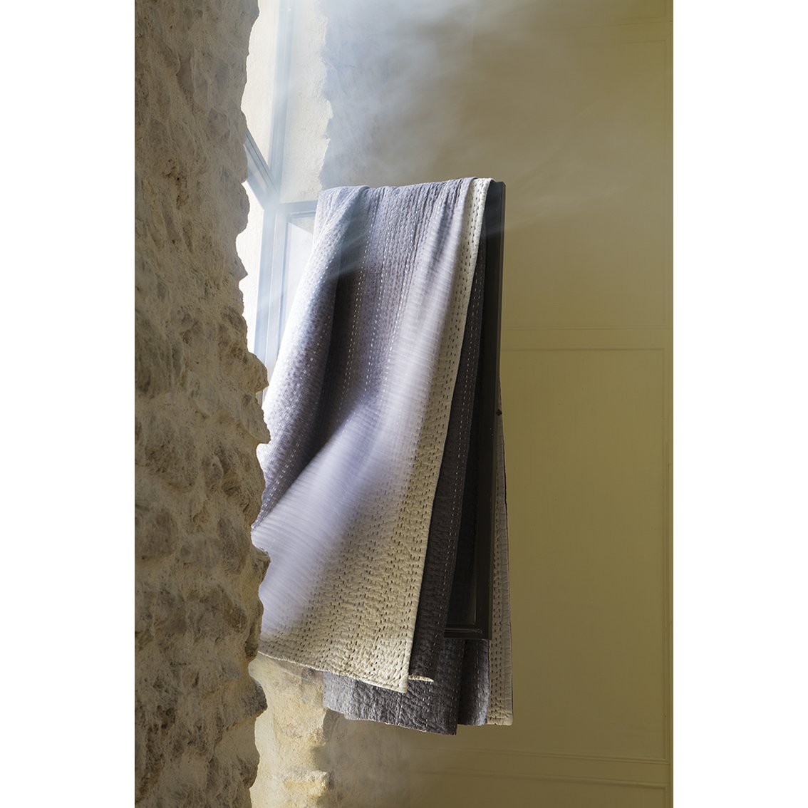 Gastounet cotton bedspread in multicolour, 260×260 cm