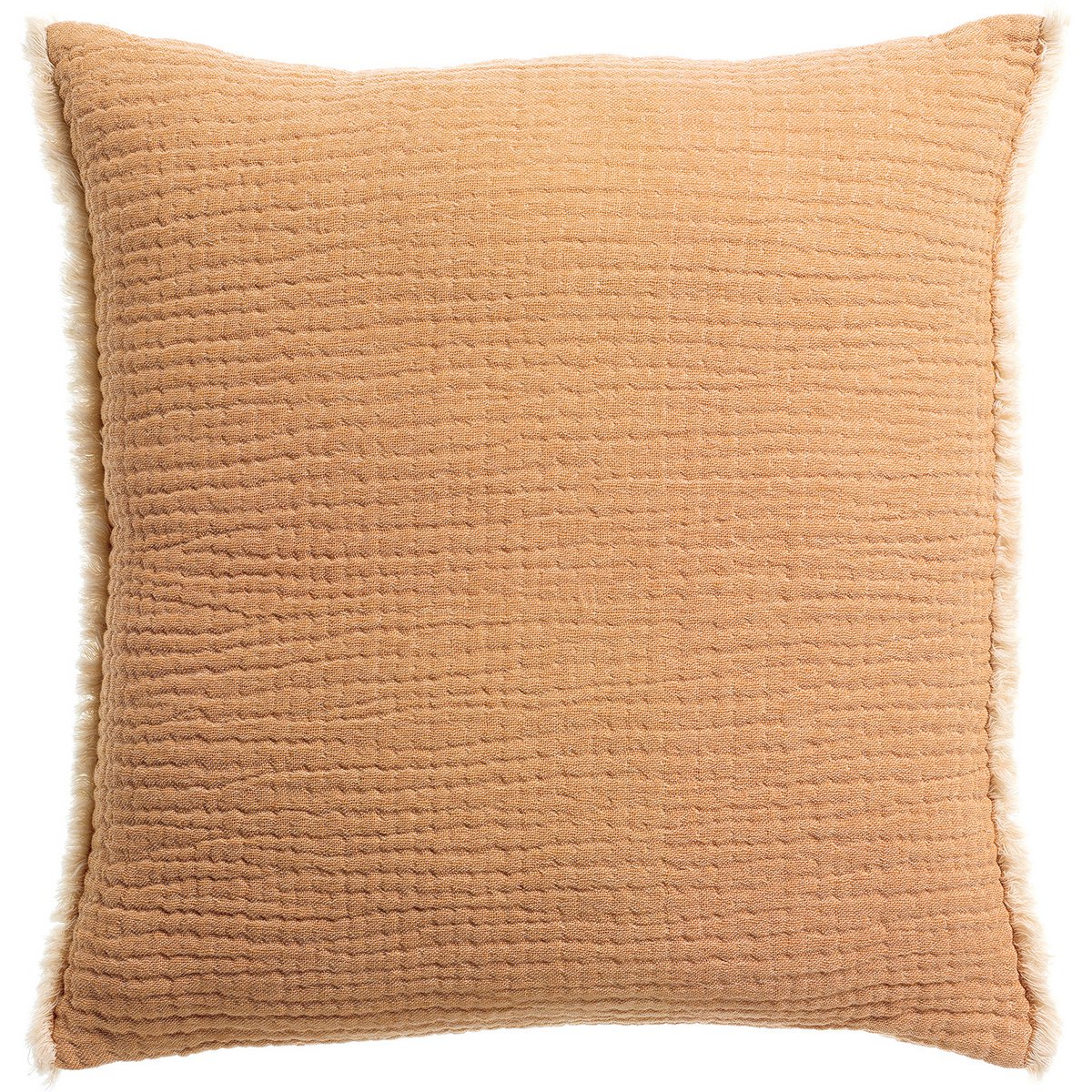 Coussin en coton Emilio, couleur Caramel, 45 × 45 cm