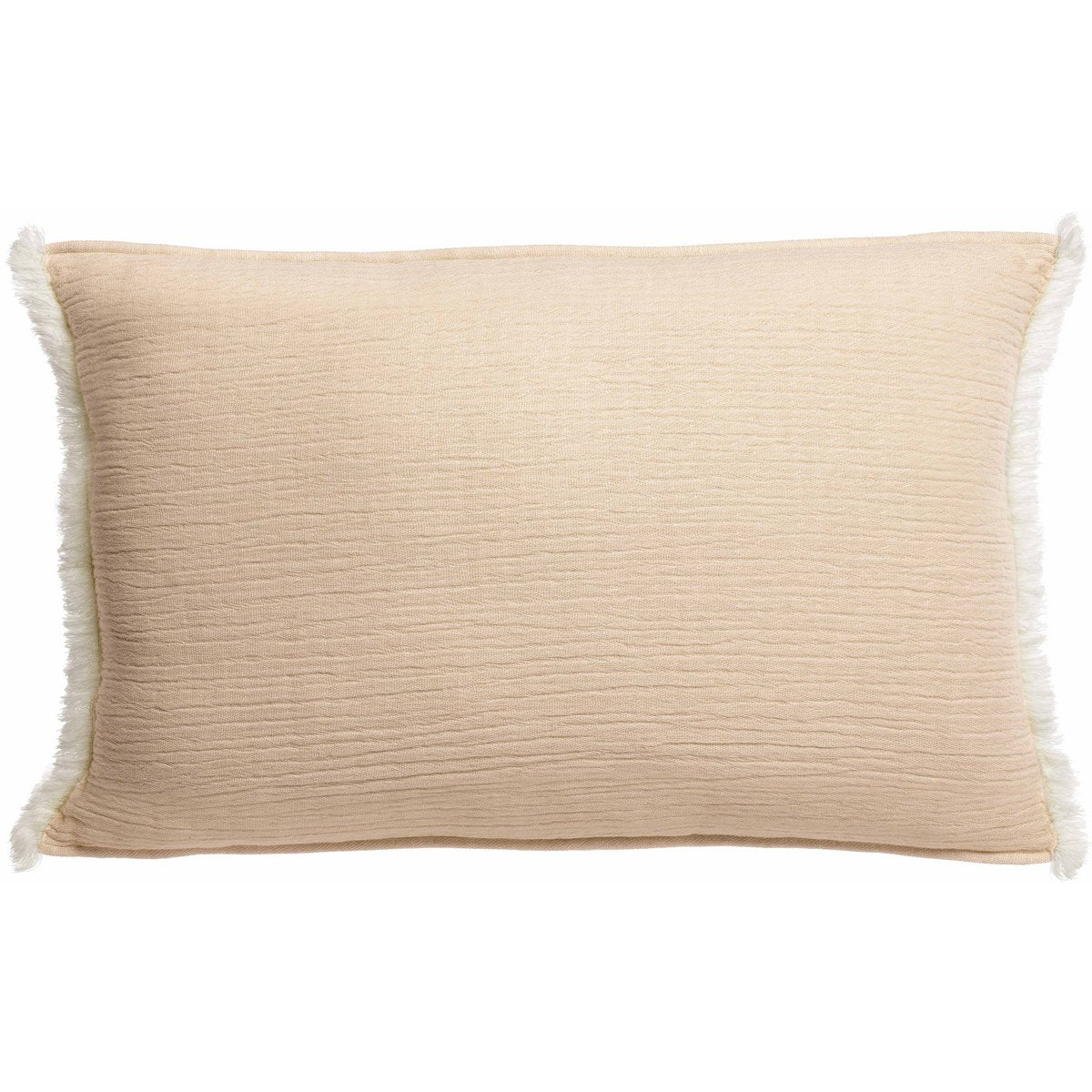 Coussin en coton Emilio, couleur « Lin », 30 × 50 cm