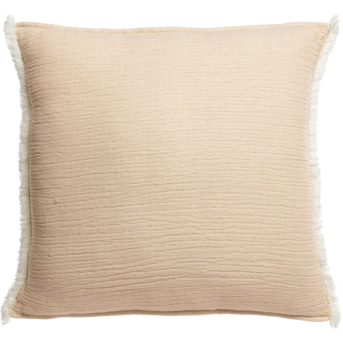 Coussin en coton Emilio, couleur « Lin », 45 × 45 cm