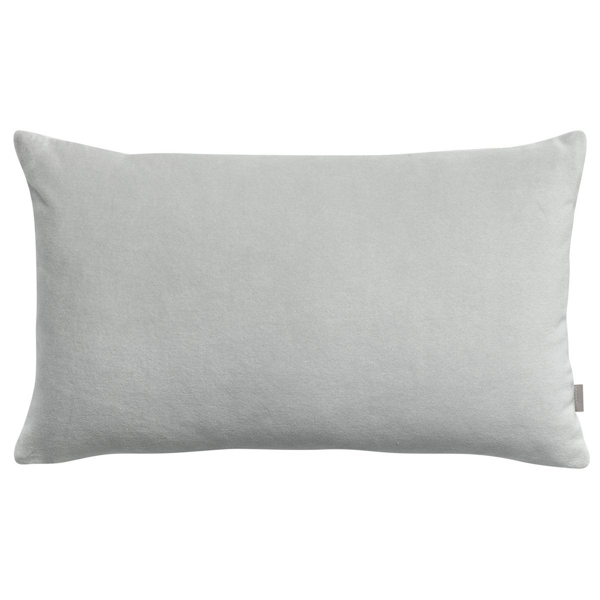 Coussin Elise en velours de coton, couleur Perle, 30 × 50 cm