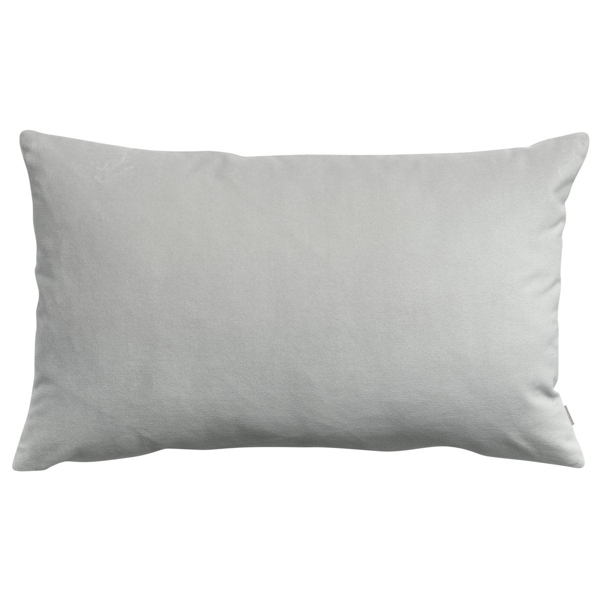 Coussin Elise en velours de coton, couleur Perle, 40 × 65 cm