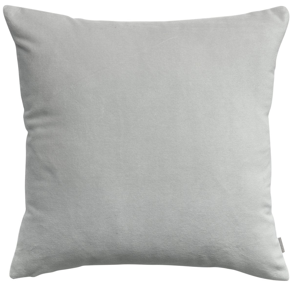 Coussin Elise en velours de coton, couleur Perle, 45 × 45 cm