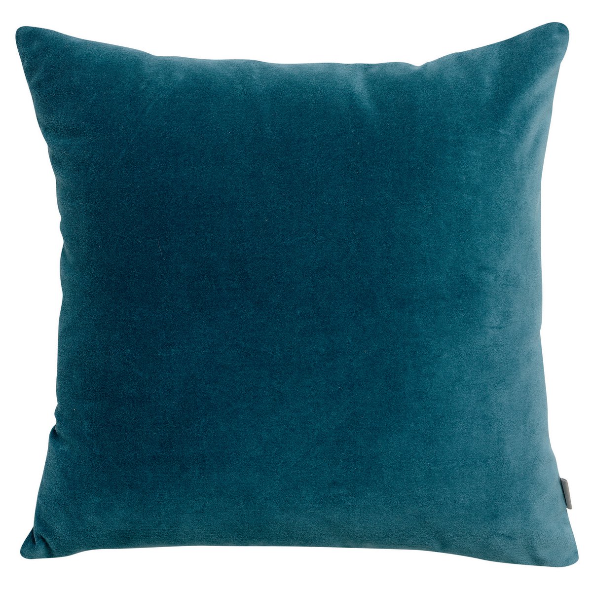 Coussin en velours de coton Elise, coloris Riviera, 45 × 45 cm