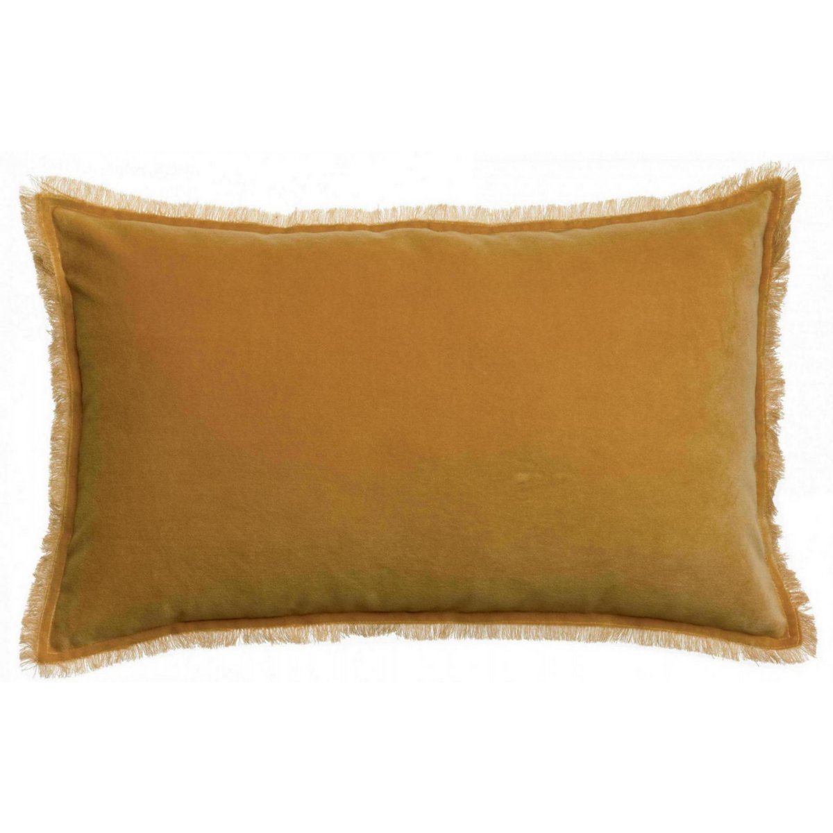 Fara cotton velvet cushion in Mirabelle, 40×65 cm