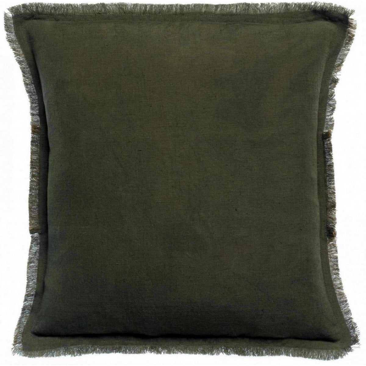 Kissen Laly in Oliv, 45 × 45 cm