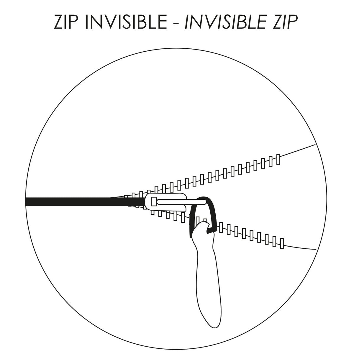 Invisible zip detail, Zeff cushion 45×45 cm