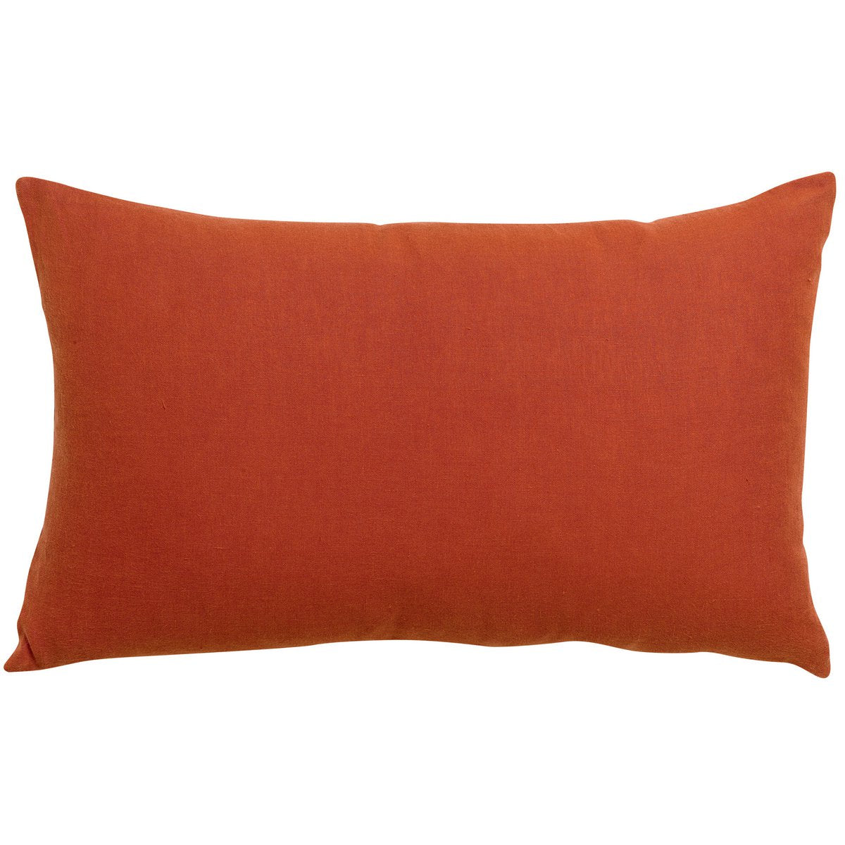Zeff linen and cotton cushion in Rooibos, 40×65 cm