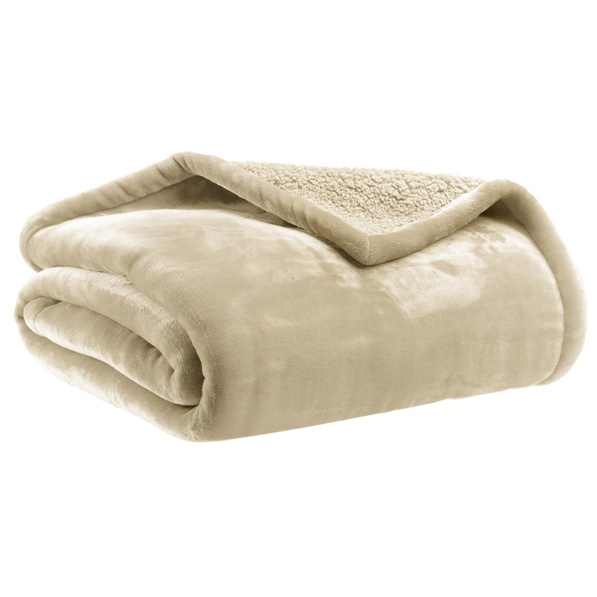 Kuscheldecke in Flachs, 130×160 cm