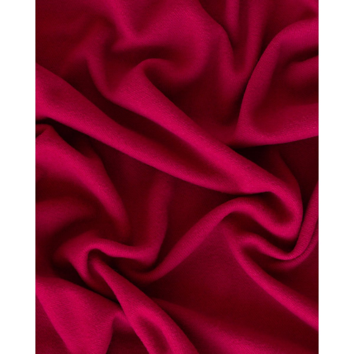 Close-up of the Rio throw's soft red wool