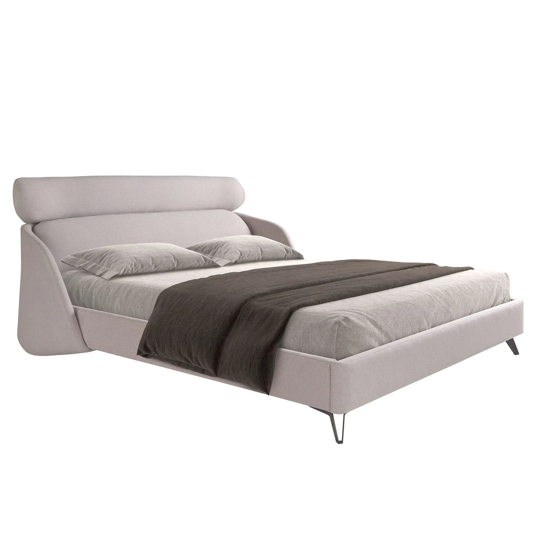 Augsburg 180x200 Polsterbett Stoff LINA color hellgrau main