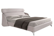 Augsburg 180x200 Polsterbett Stoff LINA color hellgrau main