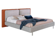 Bielefeld 180x200 Polsterbett MaterialMix LENO color braun grau main