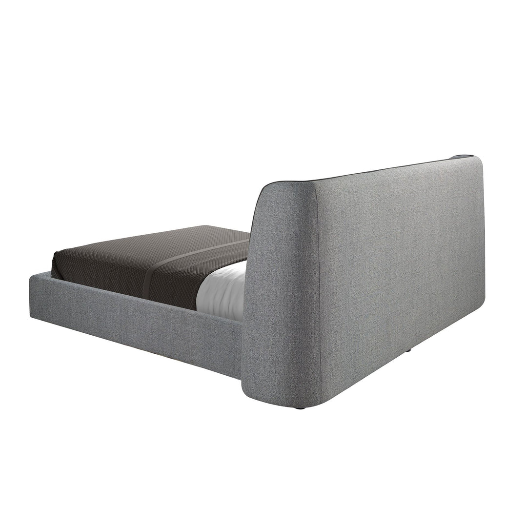 Bonn 180x200 Polsterbett Webstoff WEVO color Grau back