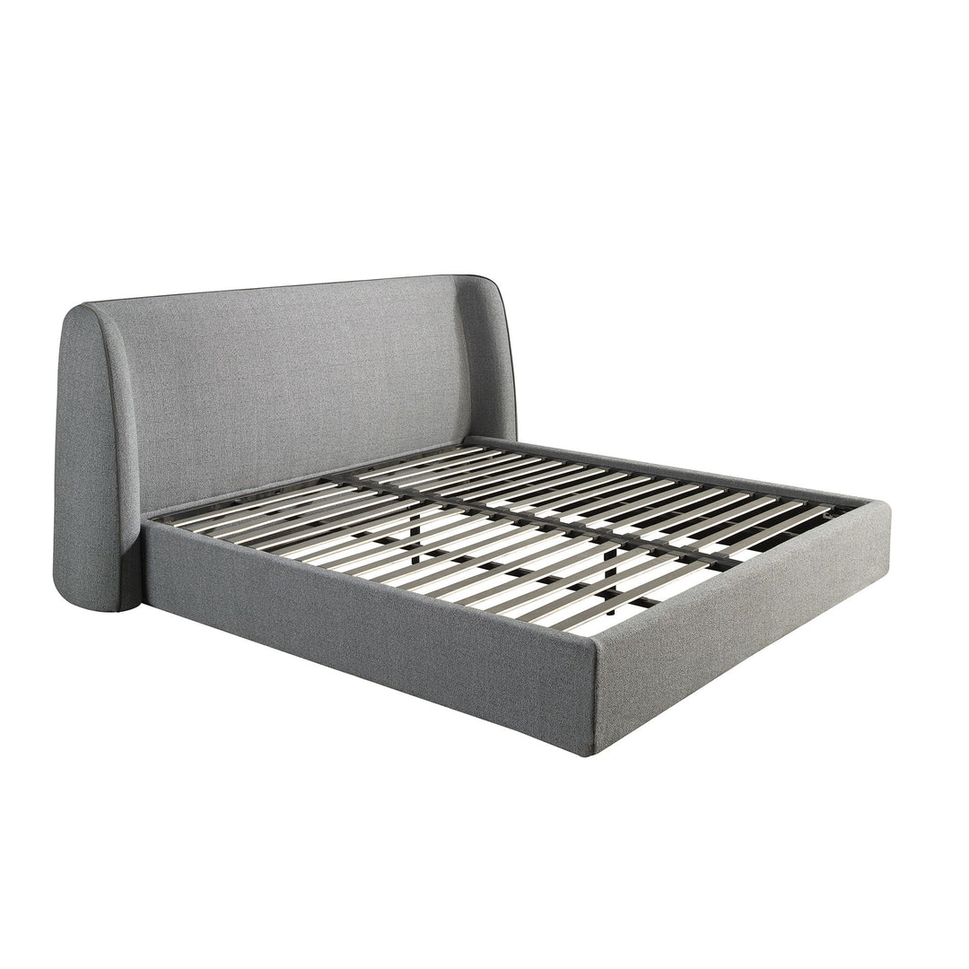 Bonn 180x200 Polsterbett Webstoff WEVO color Grau frame