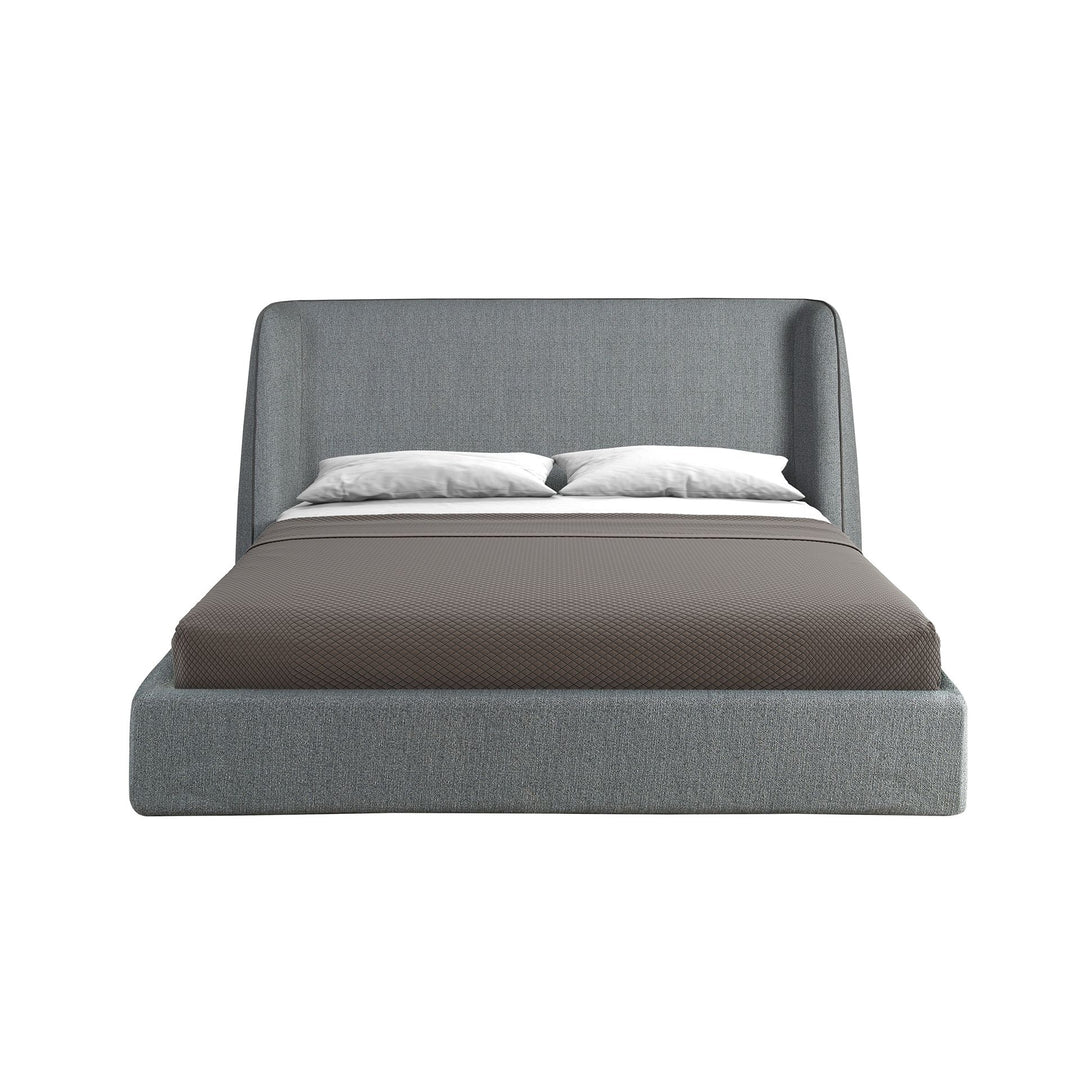 Bonn 180x200 Polsterbett Webstoff WEVO color Grau front