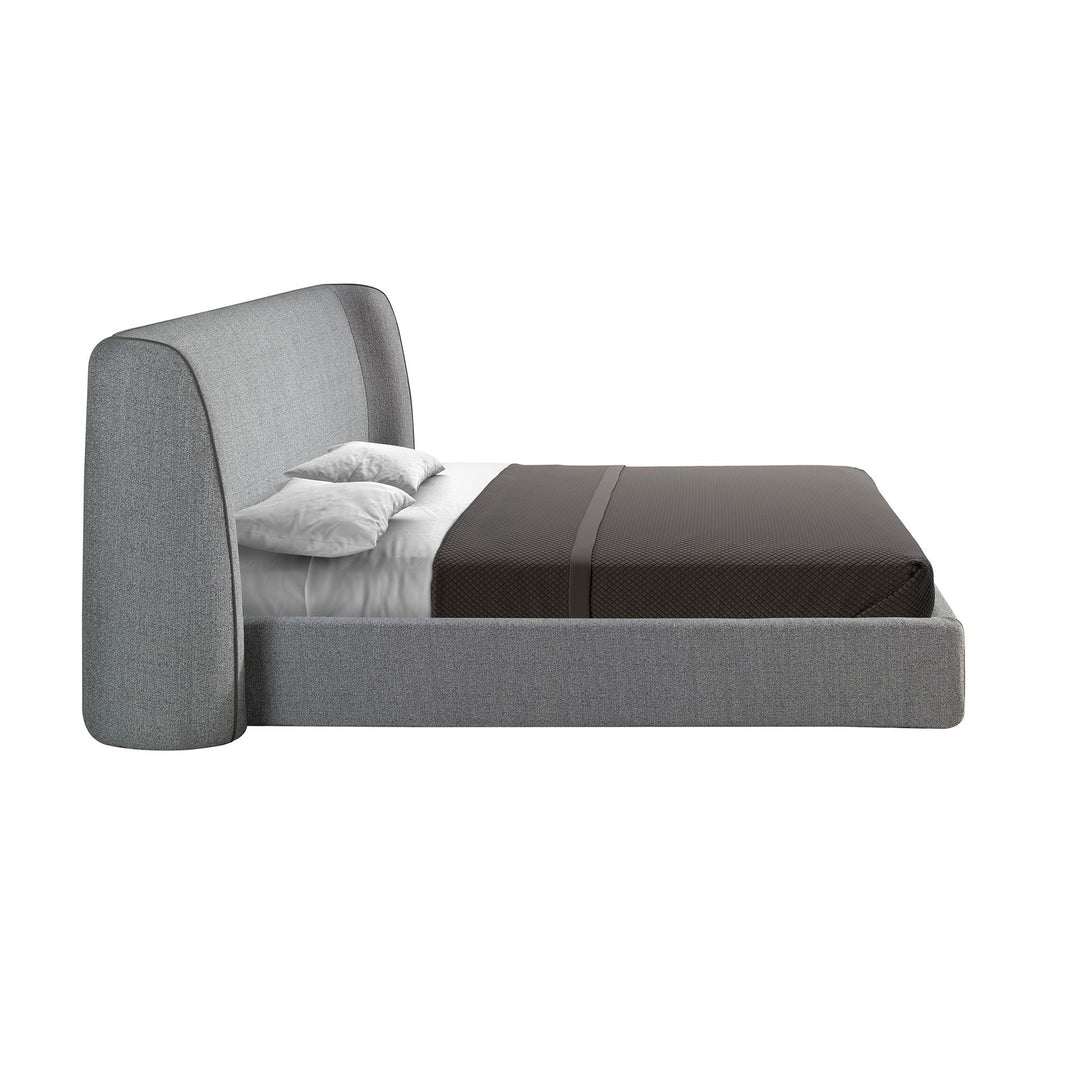 Bonn 180x200 Polsterbett Webstoff WEVO color Grau side