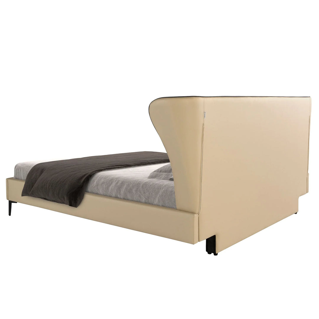 Düsseldorf 180x200 Polsterbett Kunstleder LENO color mink back