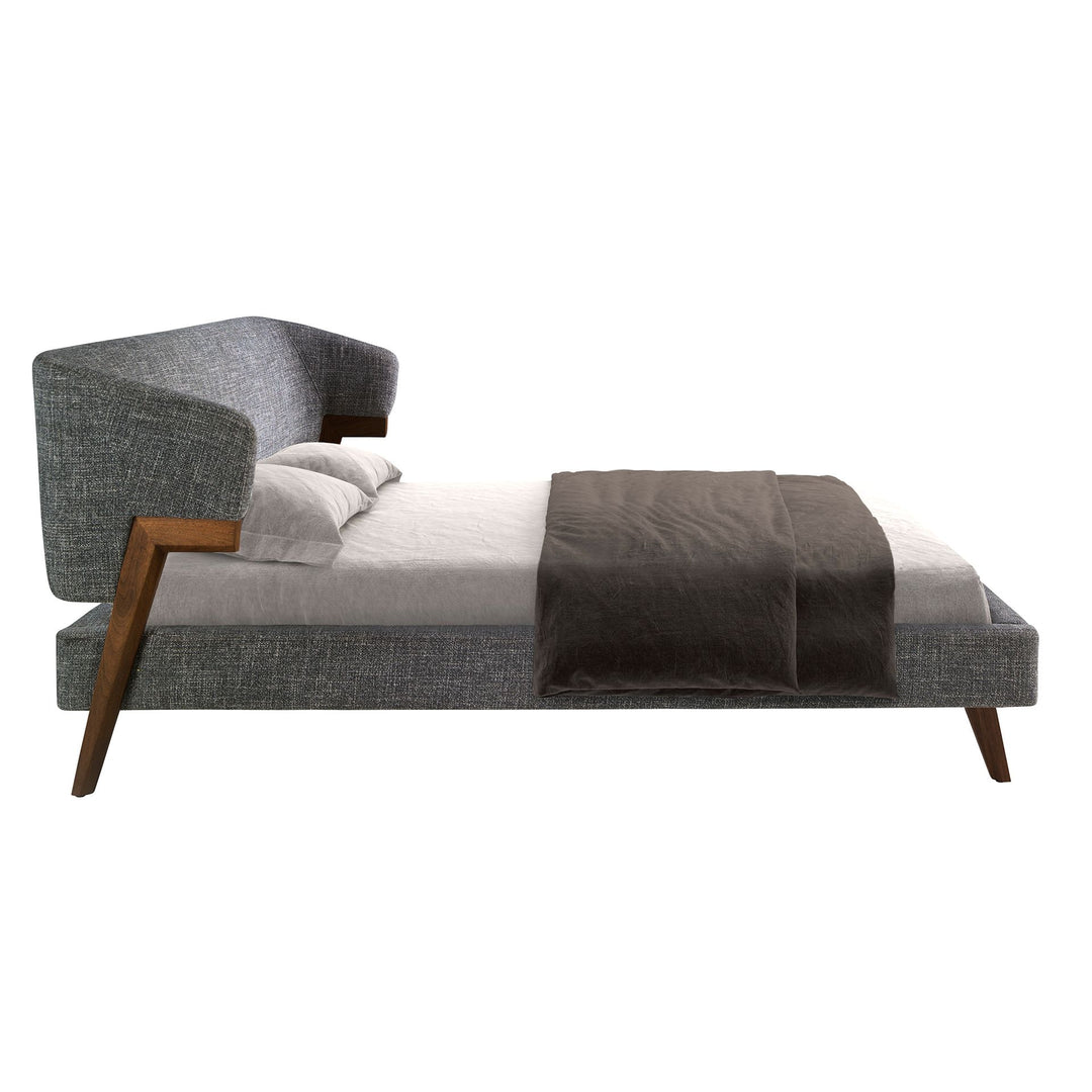 Hannover 180x200 Polsterbett Webstoff WEVO color Grau detail