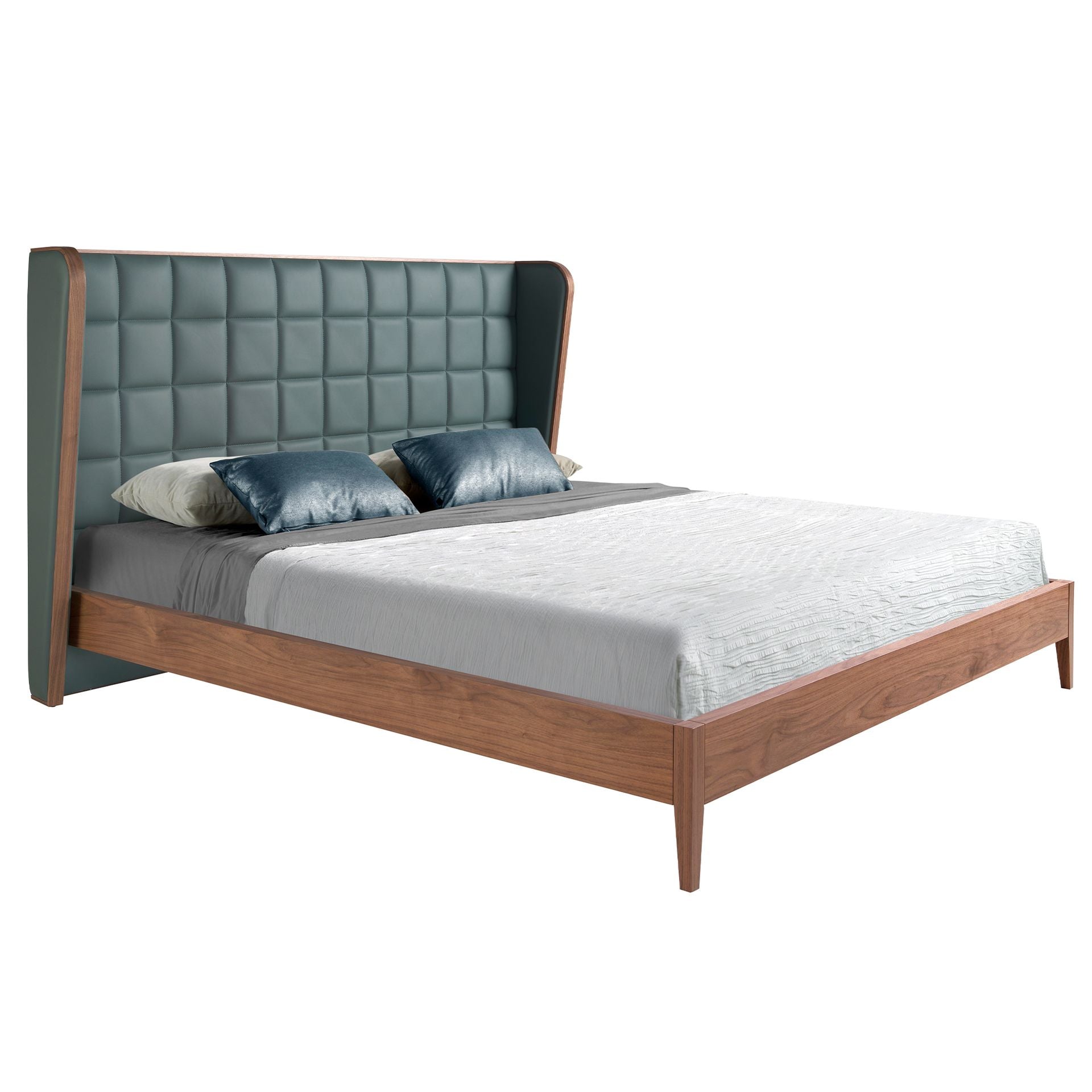 Karlsruhe 180x200 Polsterbett Kunstleder LENO color dunkelgrün main