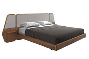 Kiel 180x200 Polsterbett MaterialMix LENO color Walnussgrau main