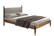 Mannheim 160x200 Polsterbett Kunstleder LENO color Grau main