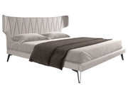 Muenchen 180x200 Polsterbett Stoff LINA color hellgrau main
