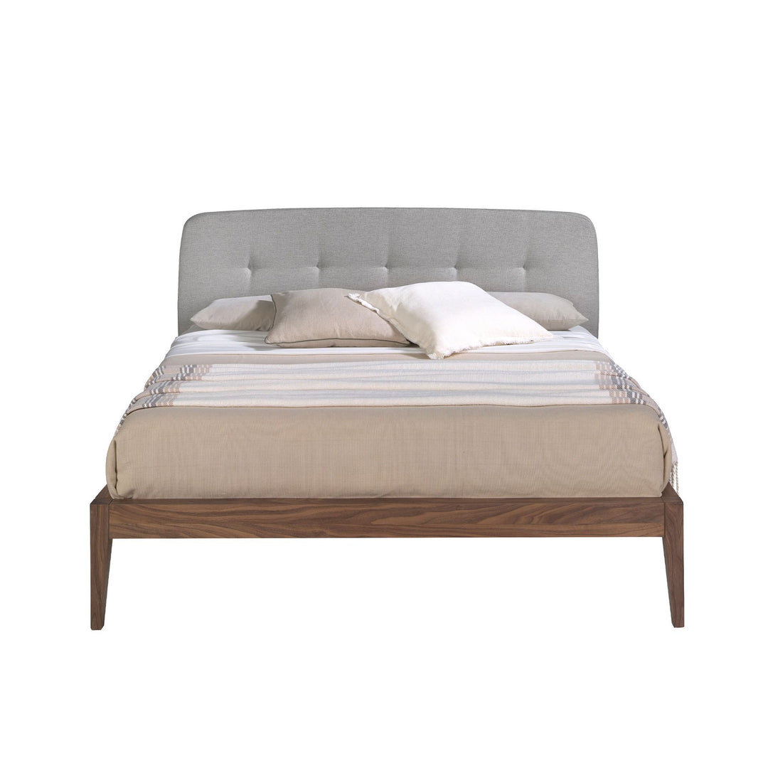 Münster 160x200 Polsterbett Webstoff WEVO color Grau side