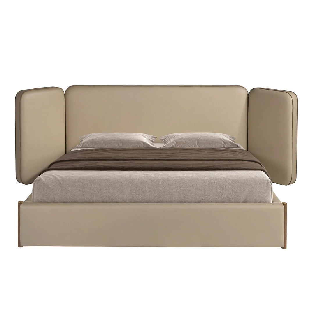 Nürnberg 180x200 Polsterbett Kunstleder LENO color mink front