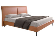 Wiesbaden 180x200 Polsterbett Kunstleder LENO color braun main