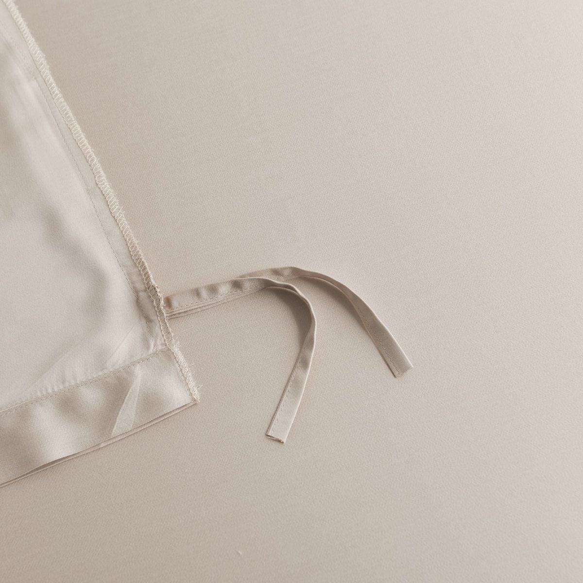 Close-up of Soft Taupe bamboo tie