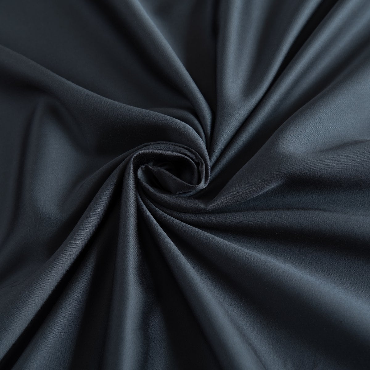 Close-up of swirled Space Blue bamboo fabric