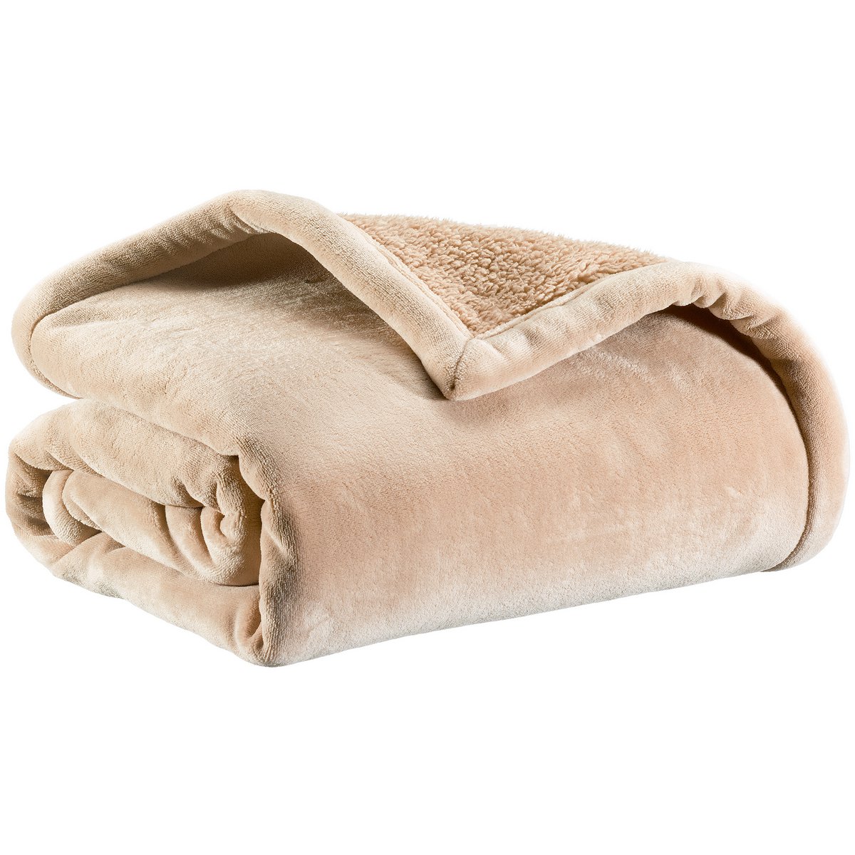 Michka doppelseitige Tagesdecke in der Farbe „Muskat“, 220 × 240 cm