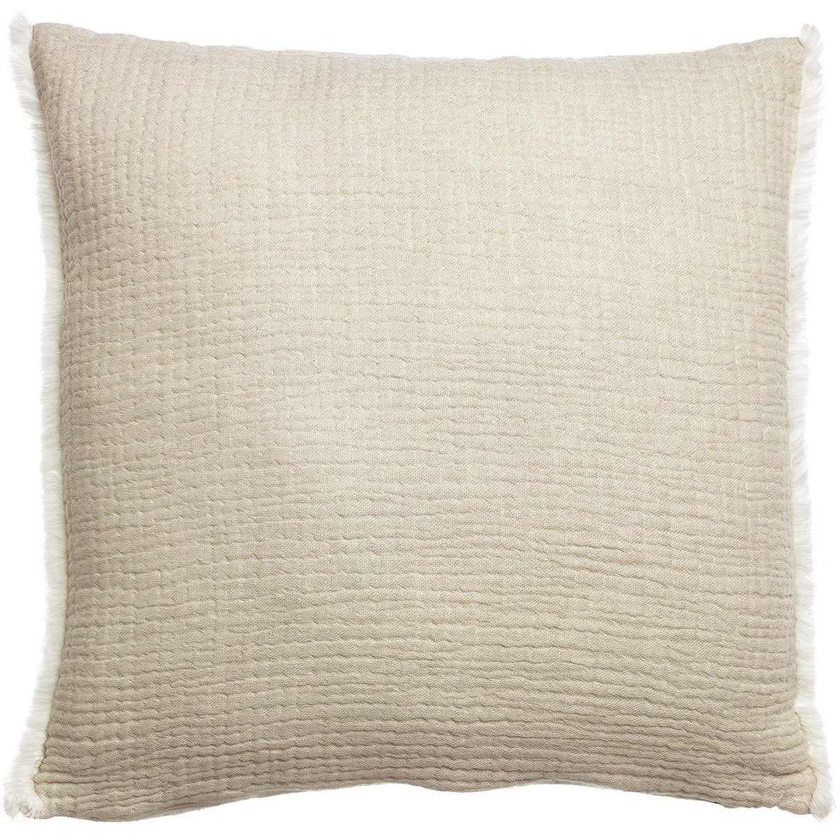 Emilio cotton cushion in natural, 45×45 cm