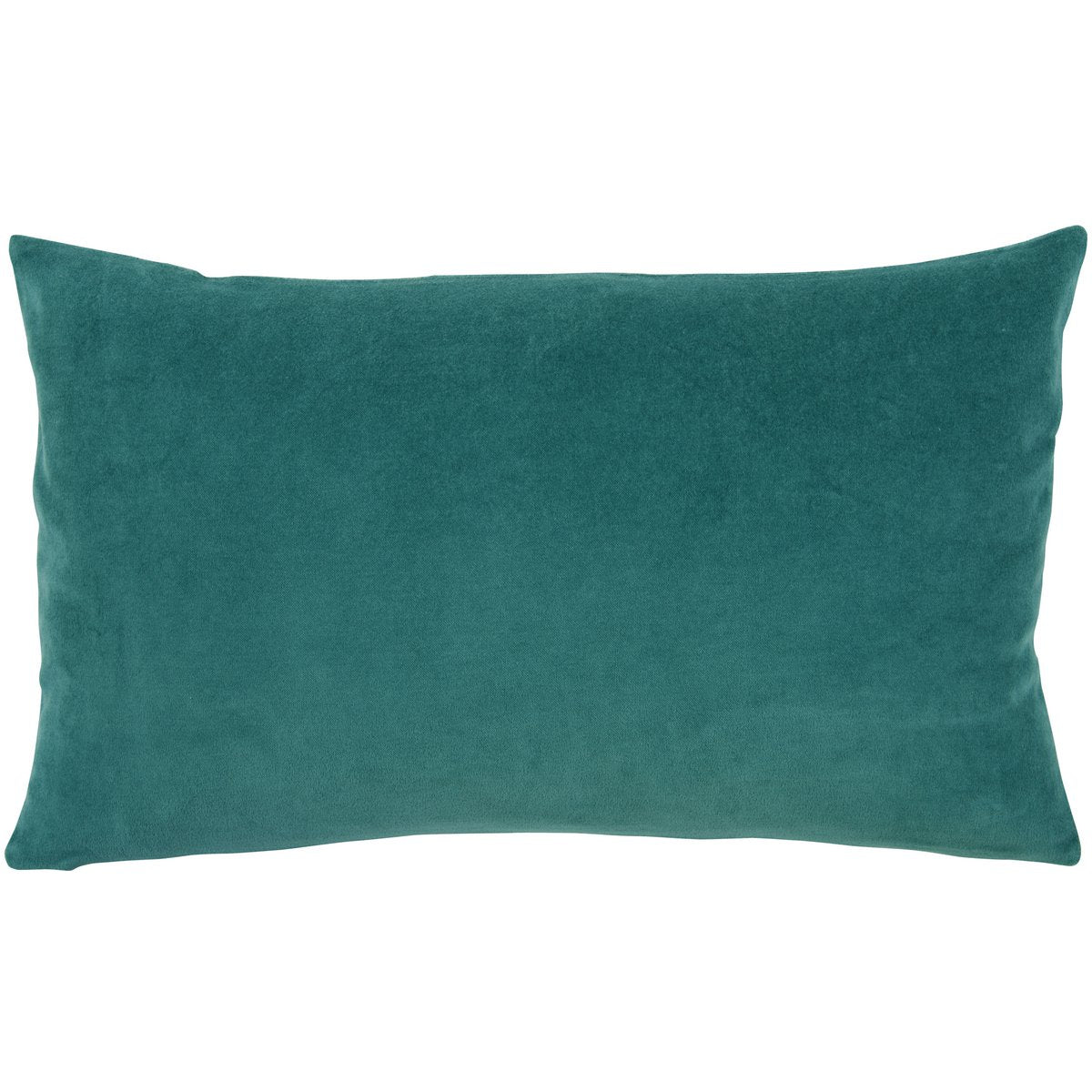 Elise cotton velvet cushion in Green Grey, 40×65 cm