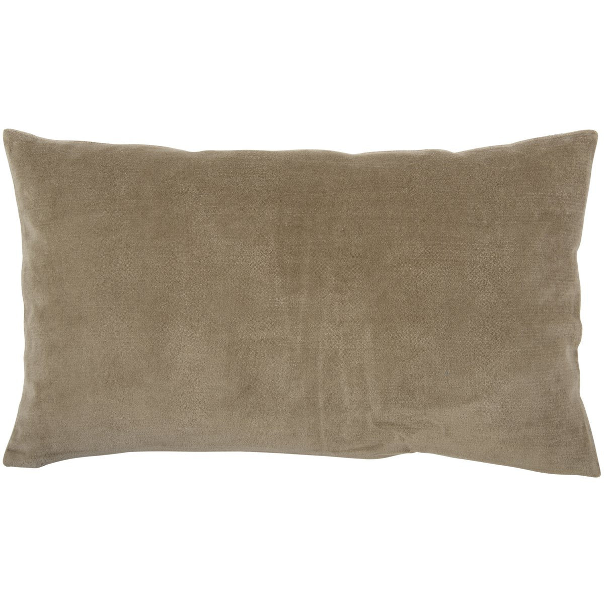Elise cotton velvet cushion in Twine, 40×65 cm