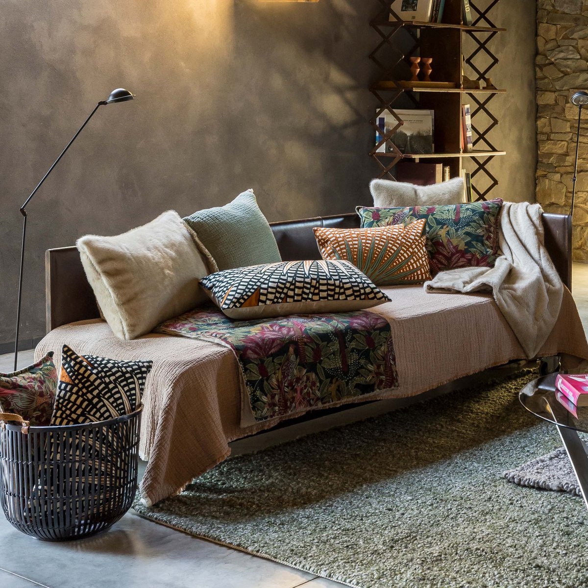 Emilio cushion in spruce, 45×45 cm