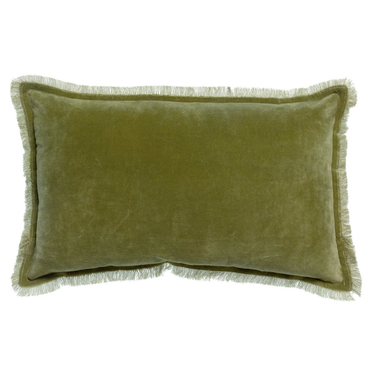 Fara cushion in olive, 30×50 cm