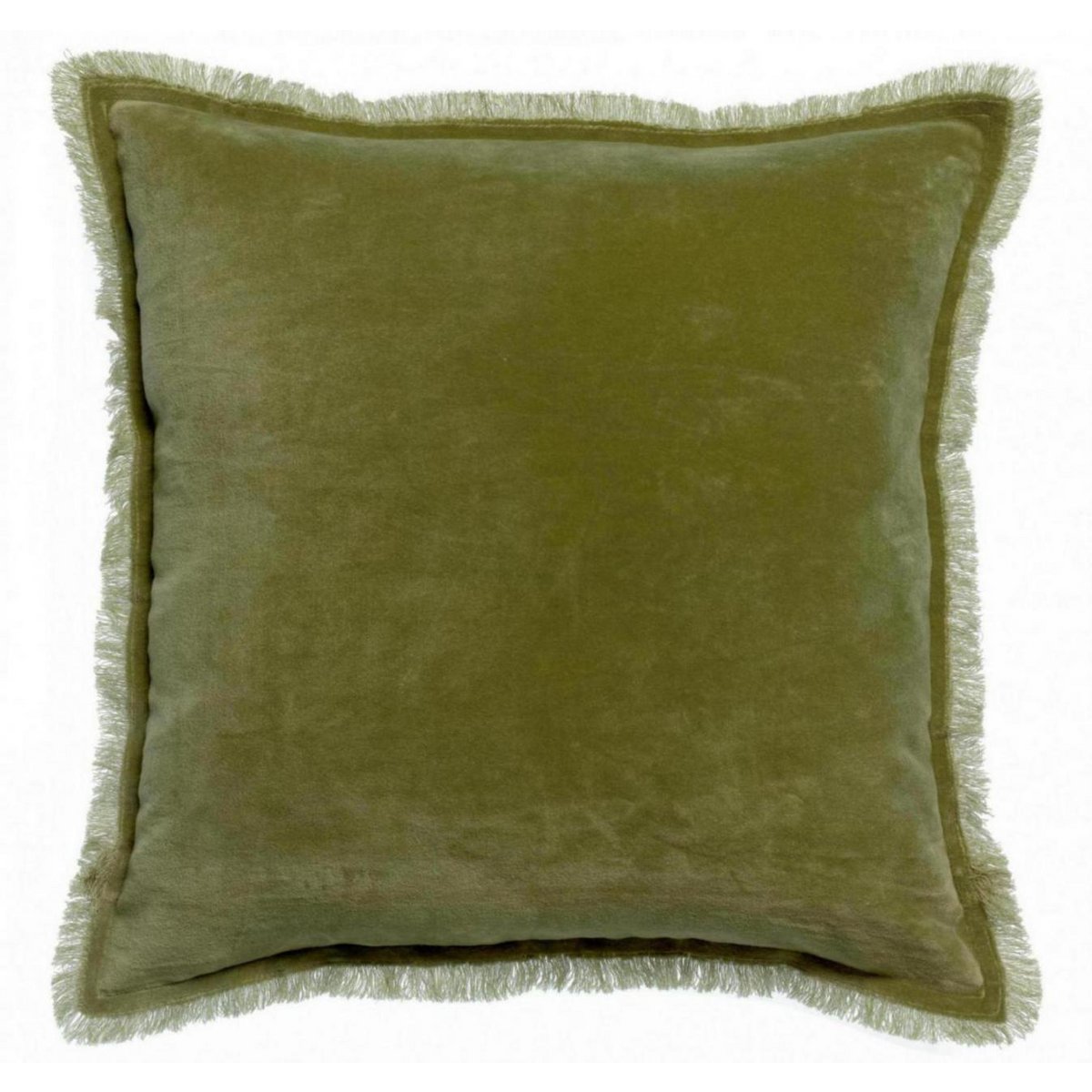 Fara cushion in olive, 45×45 cm