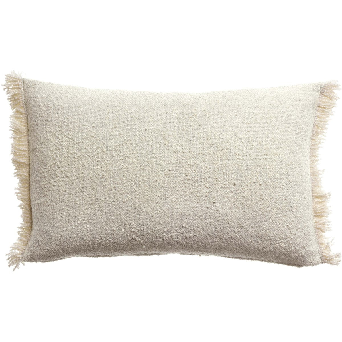 Jane sierkussen van katoen-polyester badstof in de kleur Parel, 30×50 cm