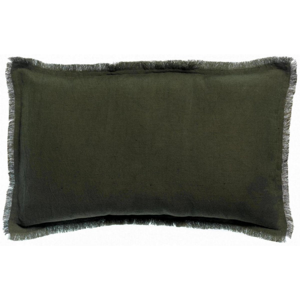 Kissen Laly in Oliv, 30 × 50 cm