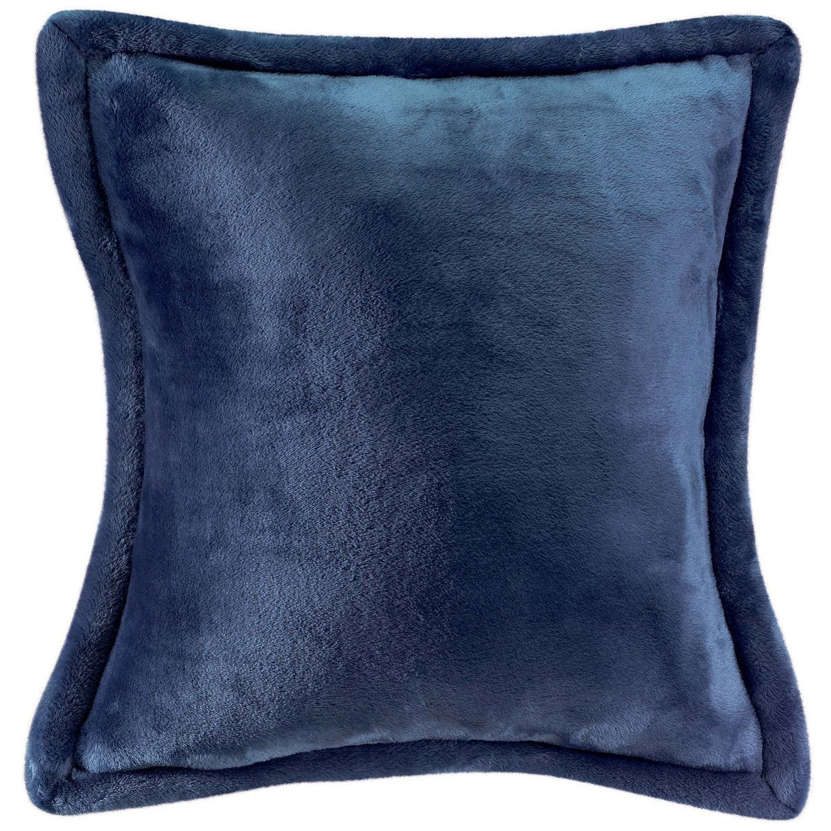 Tender polyester microfibre cushion in ink, 50×50 cm