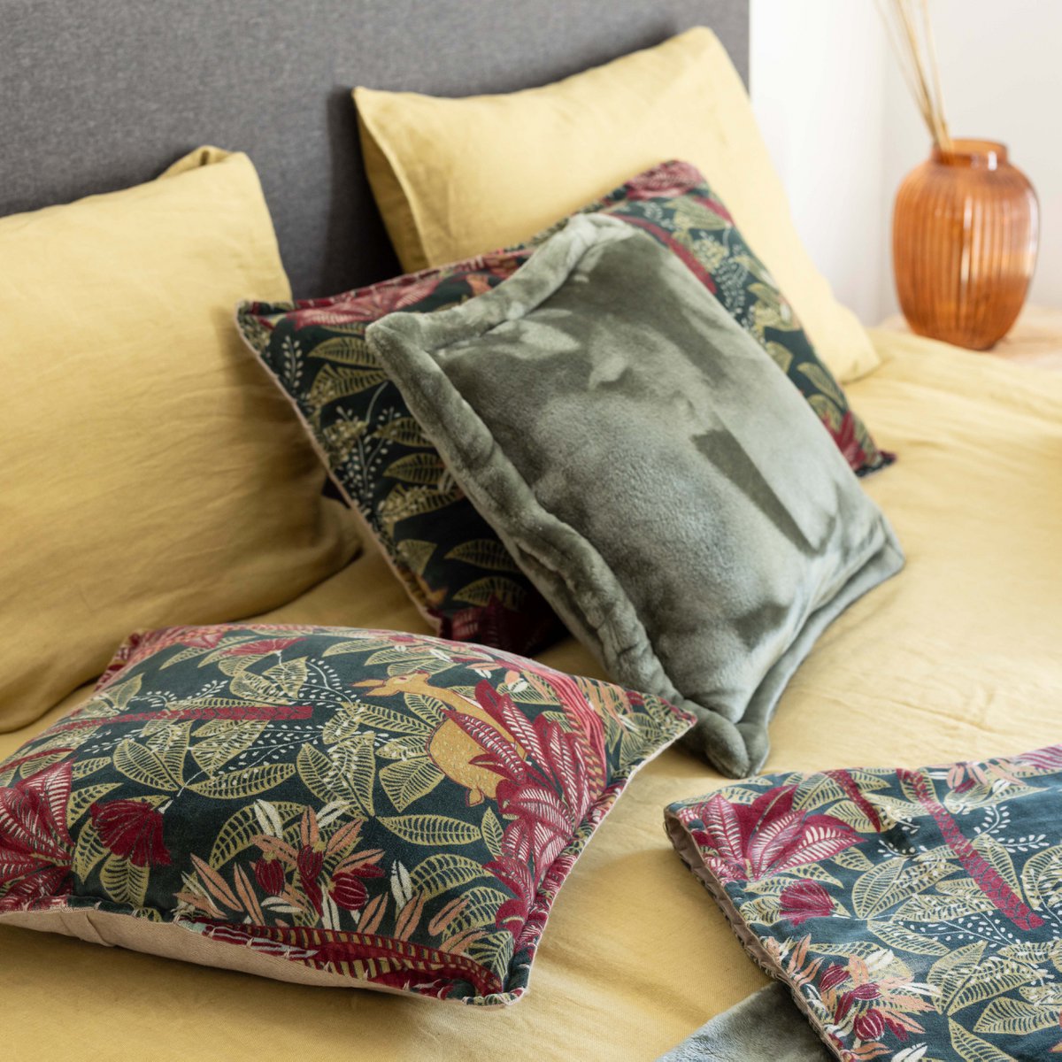 Tender cushion in Thyme, 50×50 cm