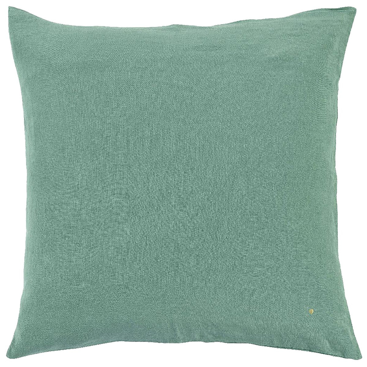 Kissenhülle Mona aus Hanf in der Farbe Seladon, 80 × 80 cm