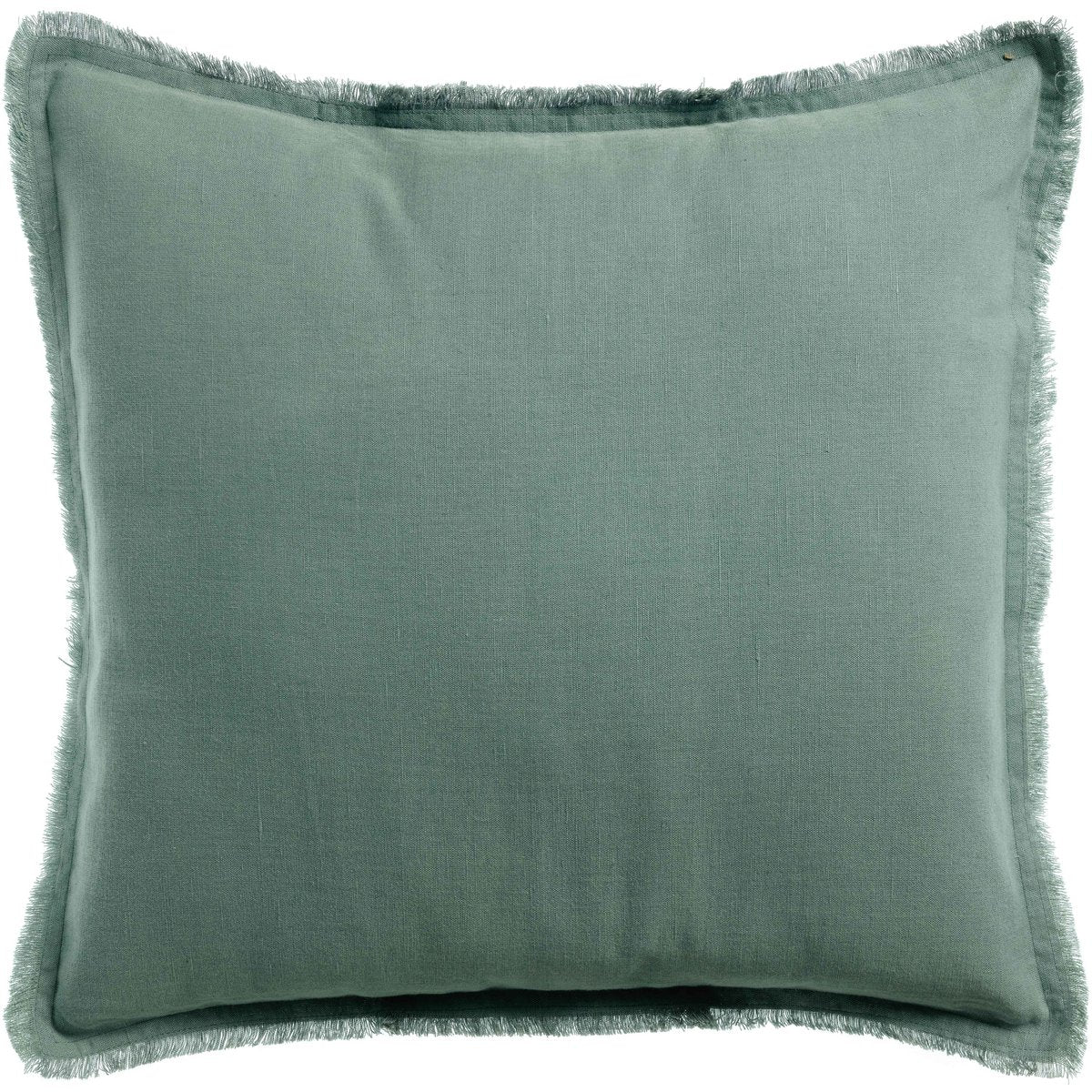 Laly linen and cotton cushion in Prussia, 45×45 cm