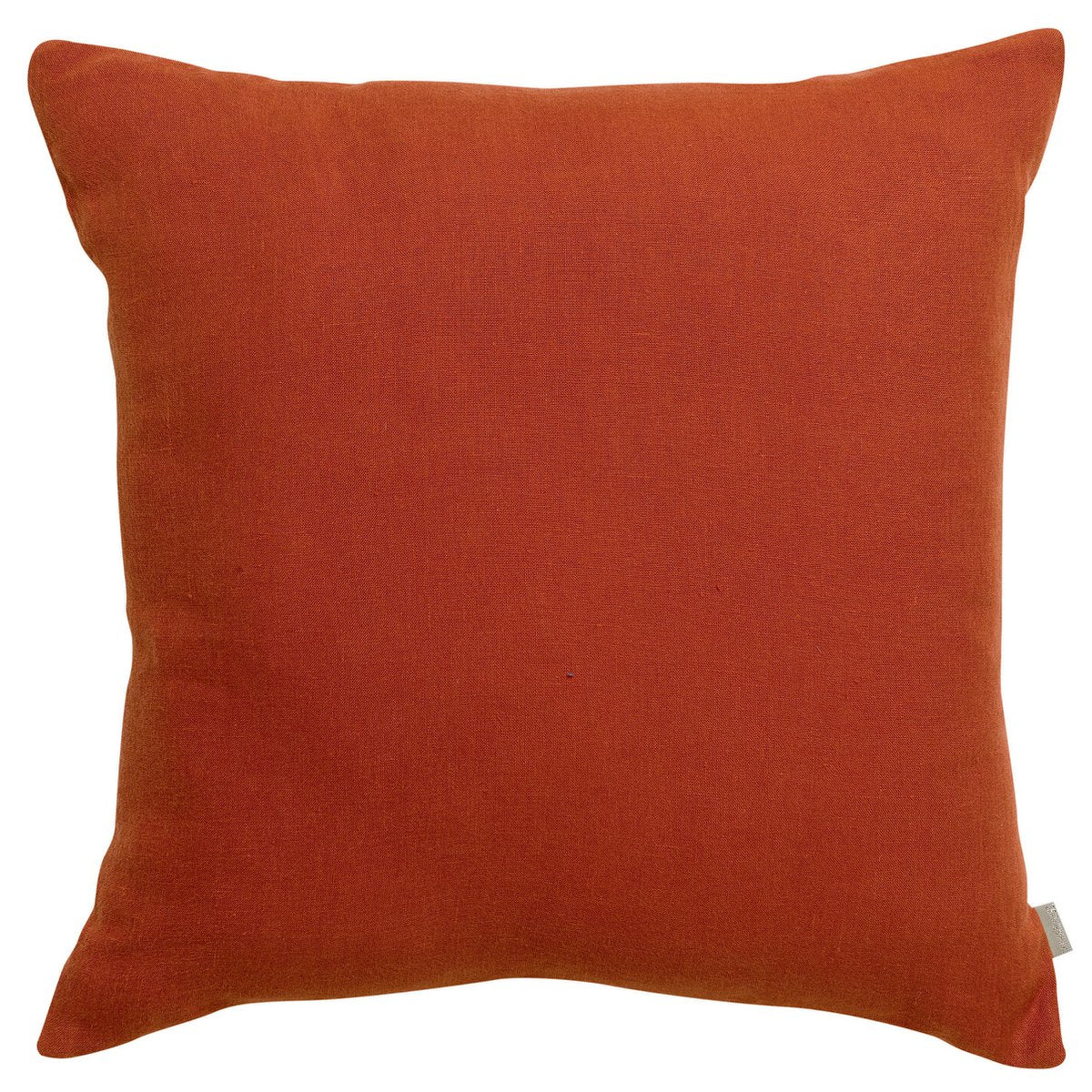 Zeff linen and cotton cushion in Rooibos, 45×45 cm