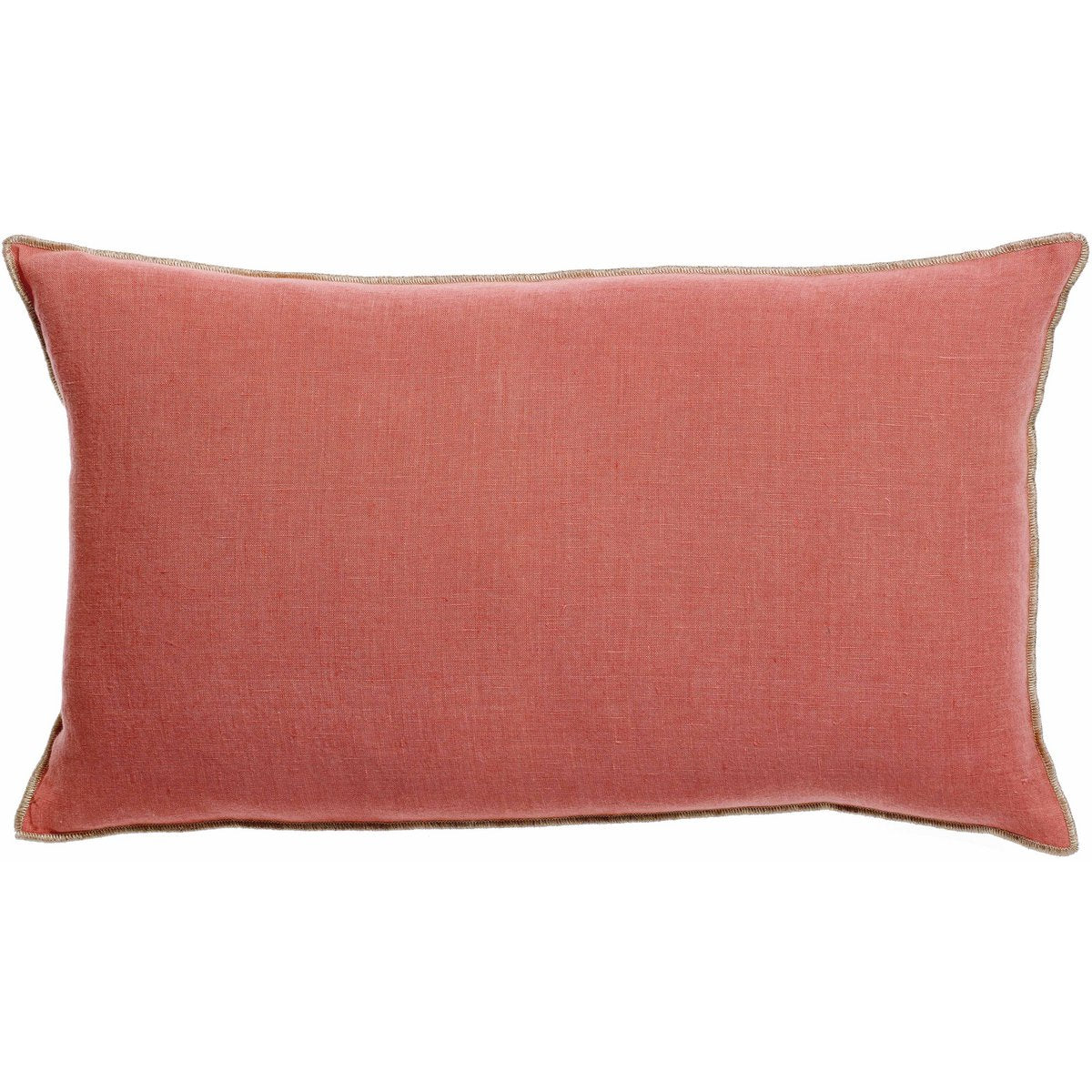 Zeff Celeste linen cushion in peach, 30×50 cm