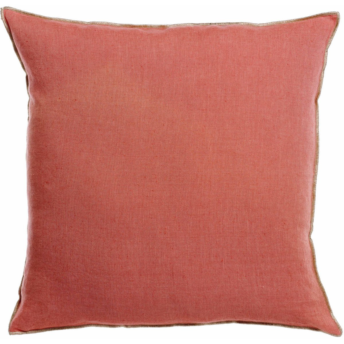 Zeff Celeste linen cushion in peach, 45×45 cm