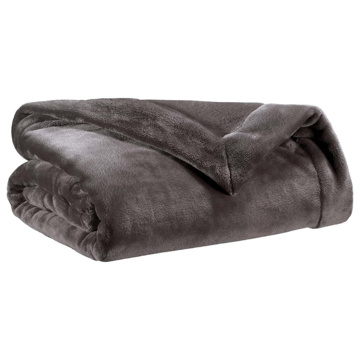 Kuscheldecke in Asphalt, 150×200 cm